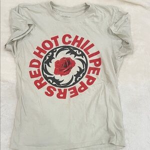 Red Hot Chili Peppers Graphic T-Shirt- Off White